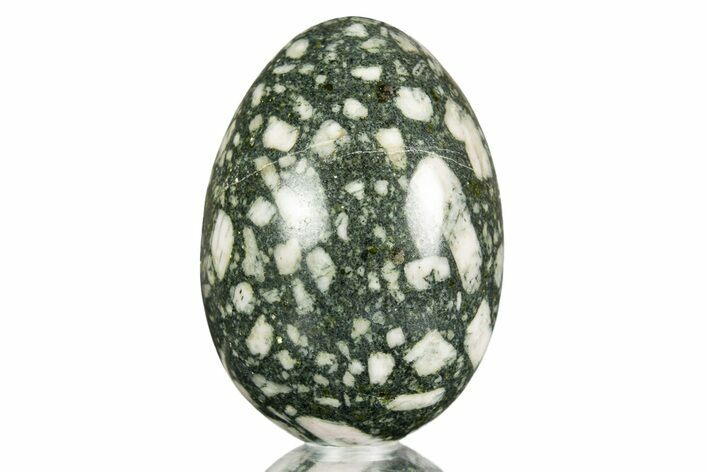 Polished Chinese Writing Rock Egg - Alaska #308964